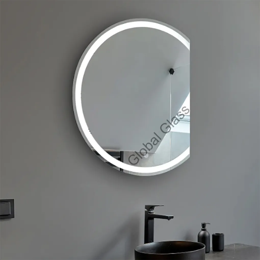Зеркало Global Glass MR-17 750х900, с LED-подсветкой и срезом справа- Фото 1